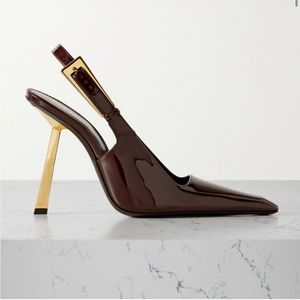 Saint Laurent YSL “Lee” Slingback Heels